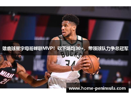 雄鹿球星字母哥蝉联MVP！砍下场均30+，带领球队力争总冠军